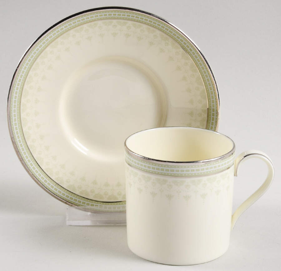 Portland Flat Demitasse Cup & Saucer Set by Minton-1