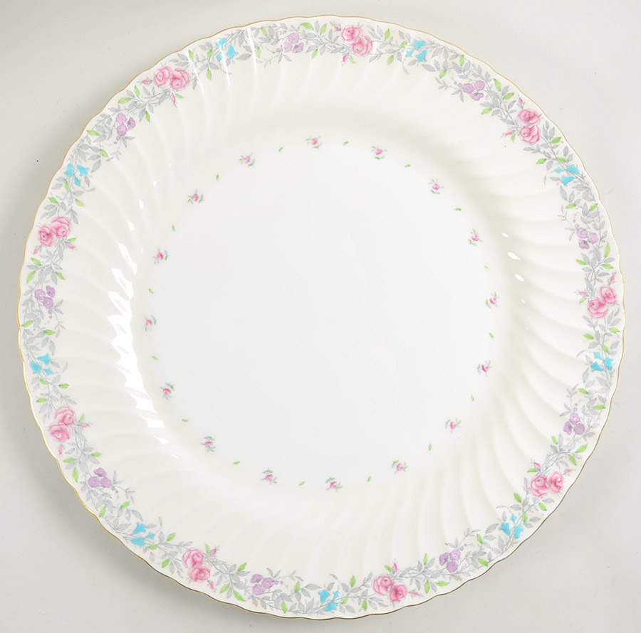 Printemps Large Chop Plate (Round Platter) by Minton-1