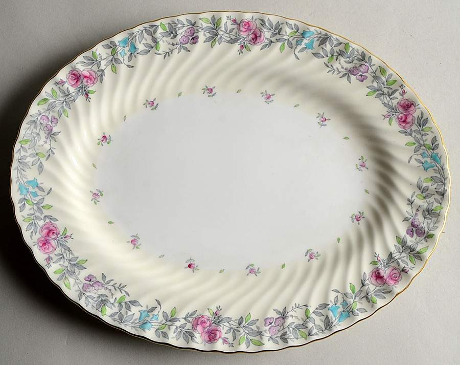 Printemps 12" Oval Serving Platter by Minton-1