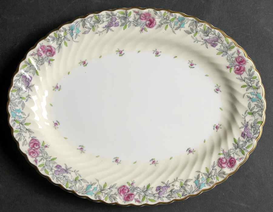 Printemps 10" Oval Serving Platter by Minton-1