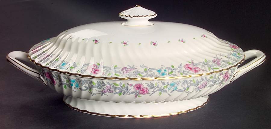Printemps Oval Covered Vegetable by Minton-1