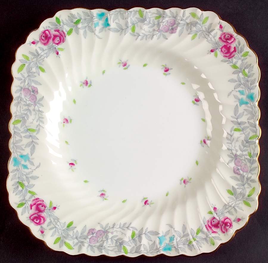 Printemps Square Luncheon Plate by Minton-1