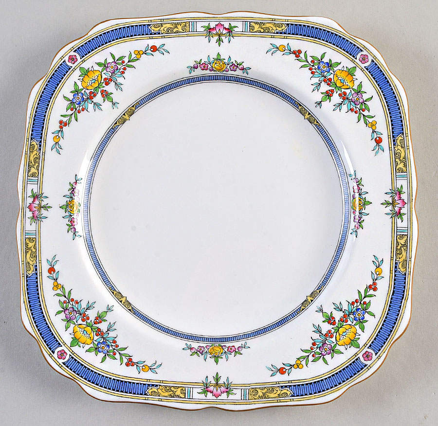 Princess (Yellow Flower) Square Salad Plate by Minton-1