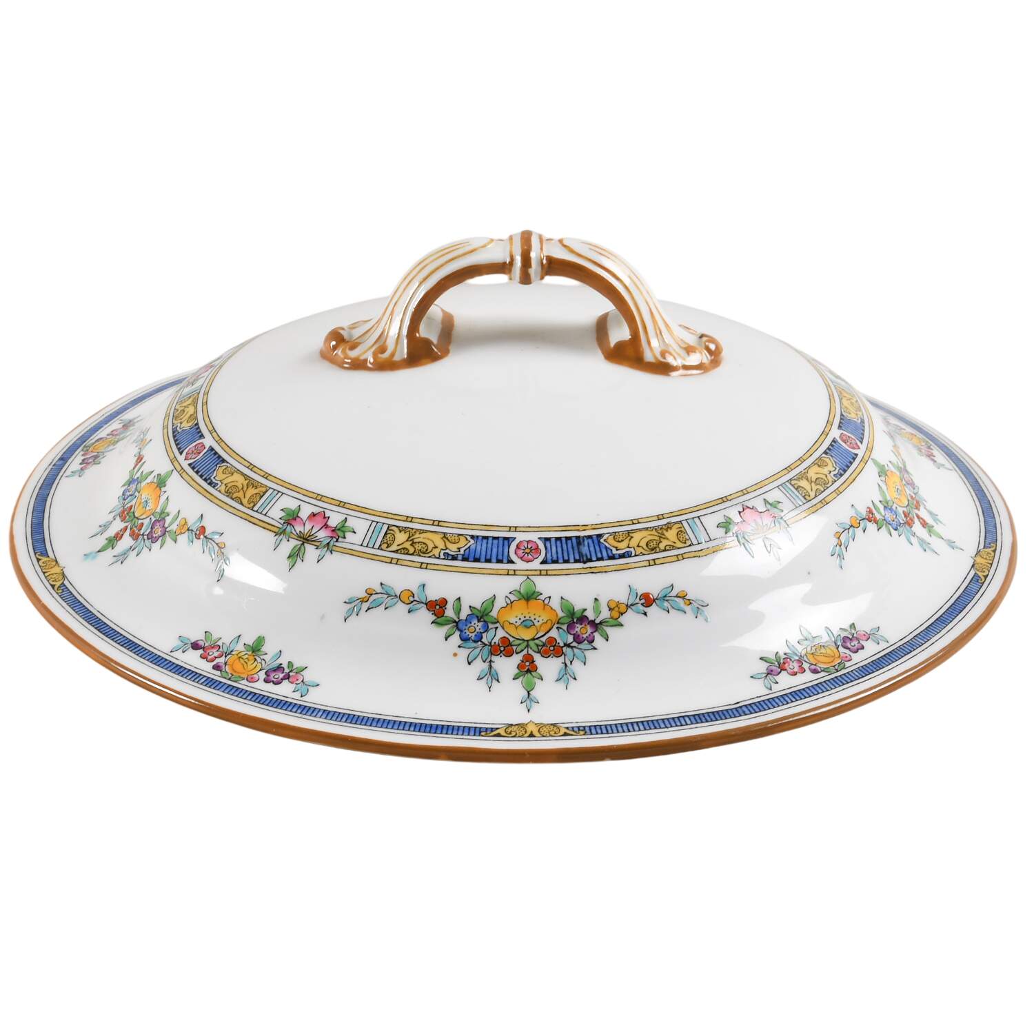 Princess (Yellow Flower) Lid for Round Vegetable by Minton-1