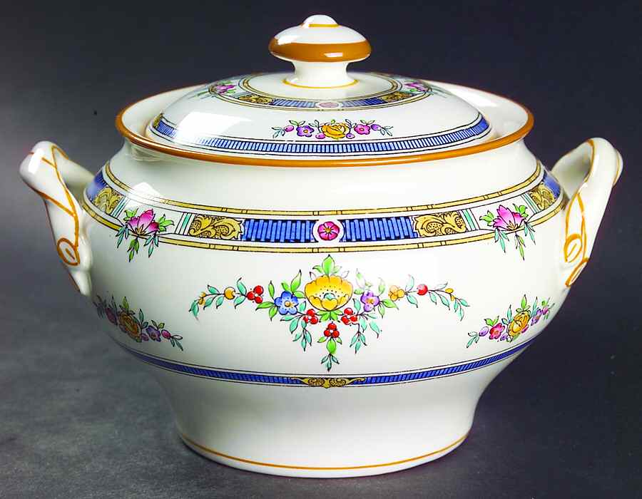 Princess (Yellow Flower) Sugar Bowl & Lid by Minton-1