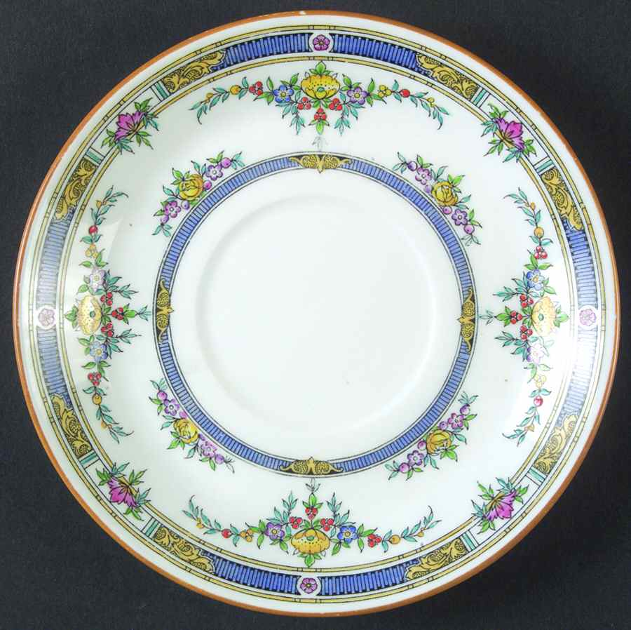 Princess (Yellow Flower) Saucer for Cream Soup Bowl by Minton-1