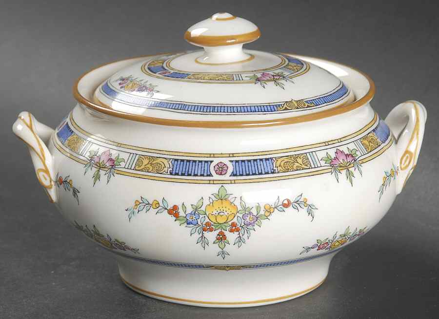 Princess (Yellow Flower) Sugar Bowl & Lid by Minton-1