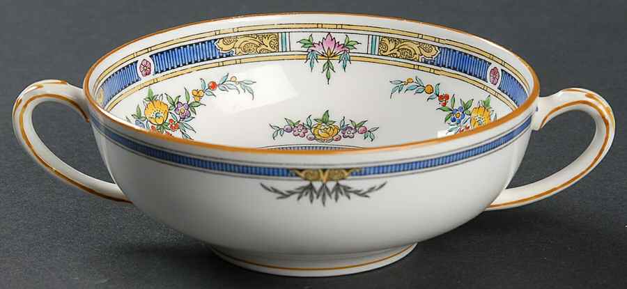 Princess (Yellow Flower) Flat Cream Soup Bowl by Minton-1