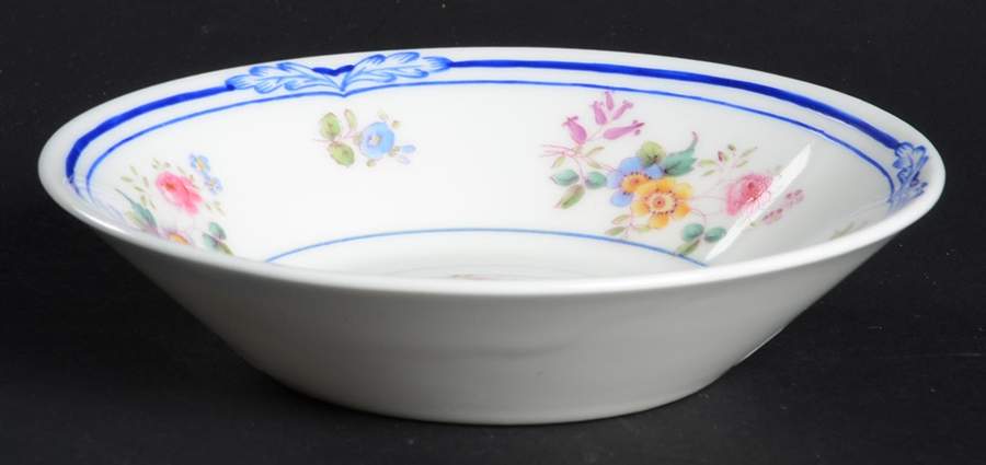 Queen Anne (Blue Trim) Fruit/Dessert (Sauce) Bowl by Minton-1