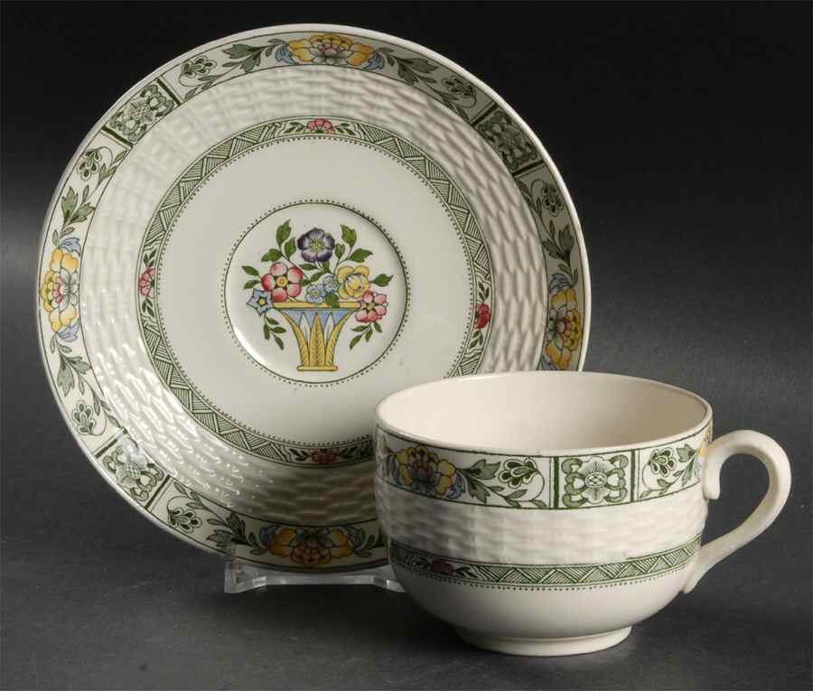 Ramsey Footed Cup & Saucer Set by Minton-1