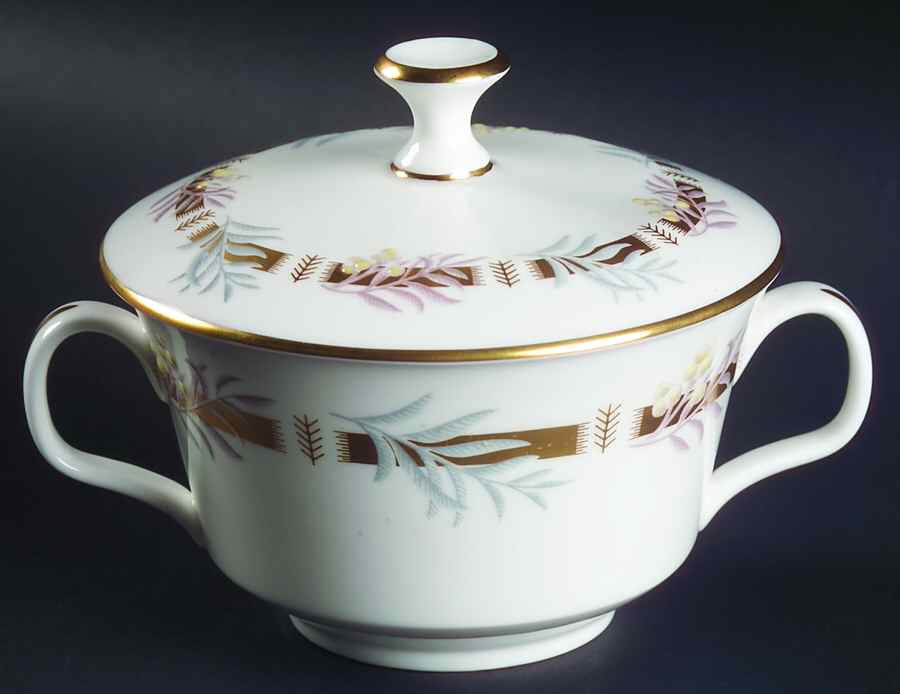 Rhapsody Sugar Bowl & Lid by Minton-1