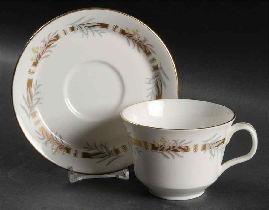 Rhapsody Flat Cup & Saucer Set by Minton-1