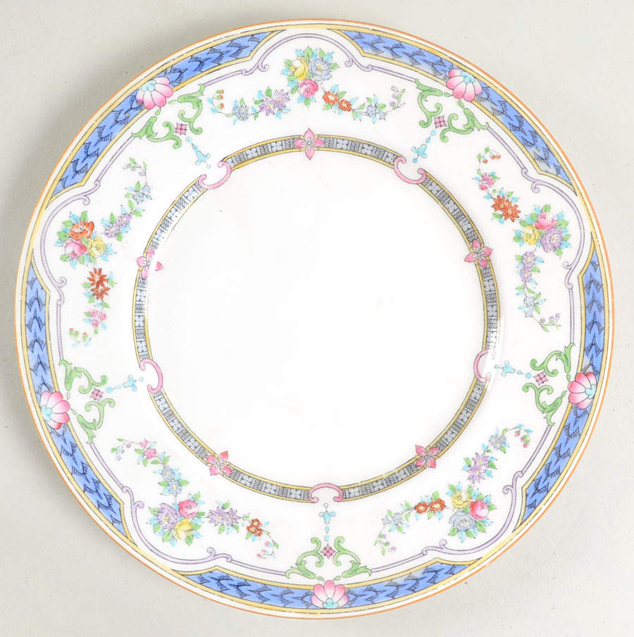 Ripon Blue Salad Plate by Minton-1
