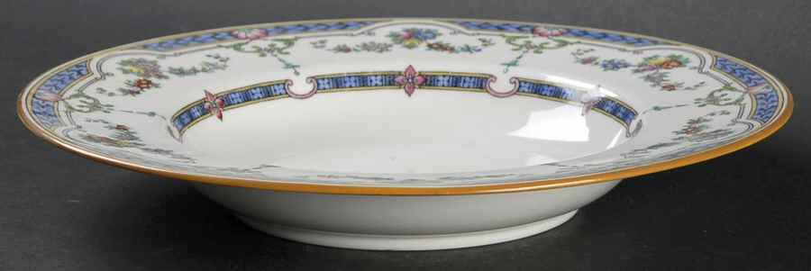 Ripon Blue Rim Soup Bowl by Minton-1