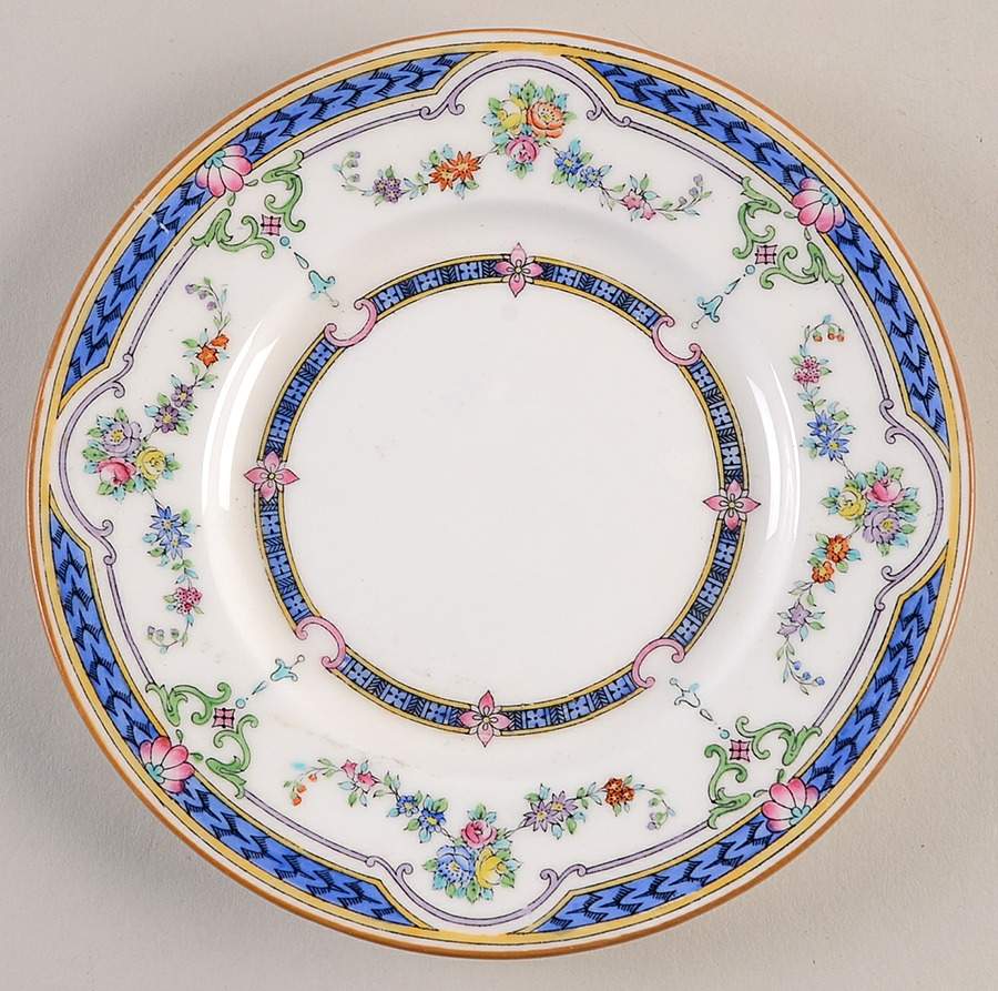 Ripon Blue Bread & Butter Plate by Minton-1
