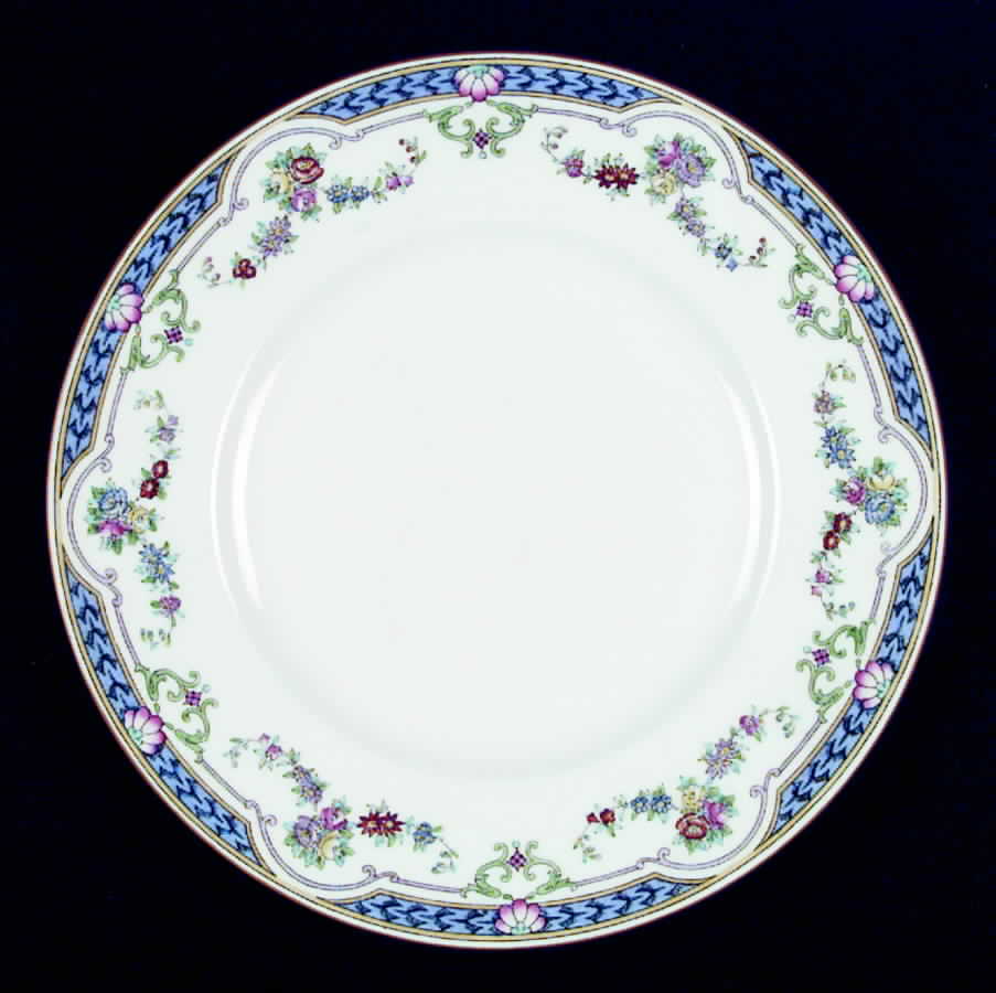 Ripon Blue Dinner Plate by Minton-1