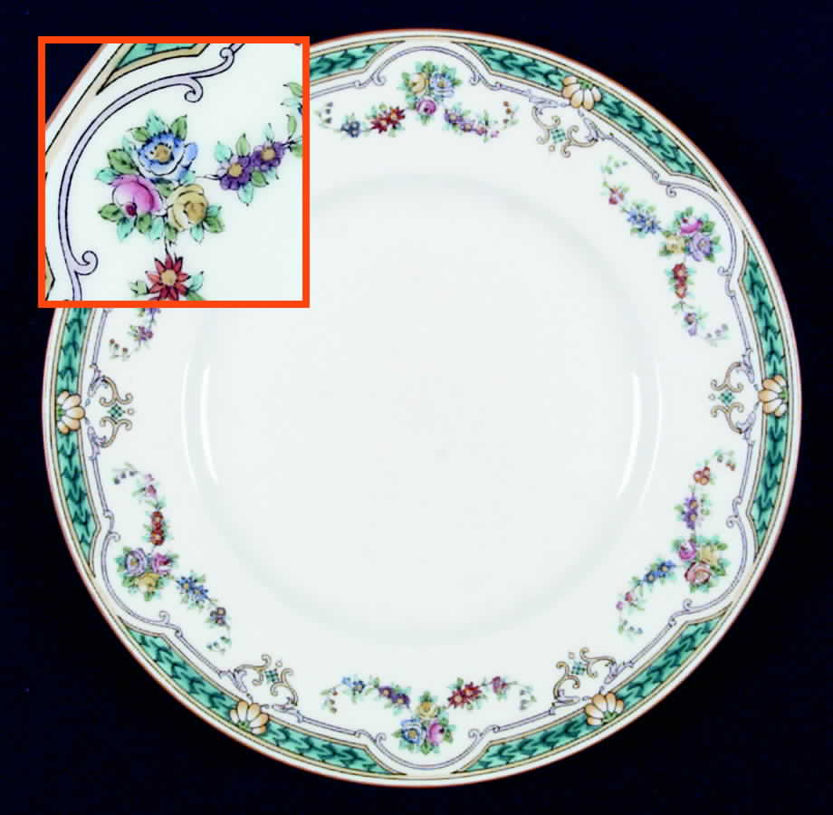 Ripon-Turquoise & Yellow Luncheon Plate by Minton-1