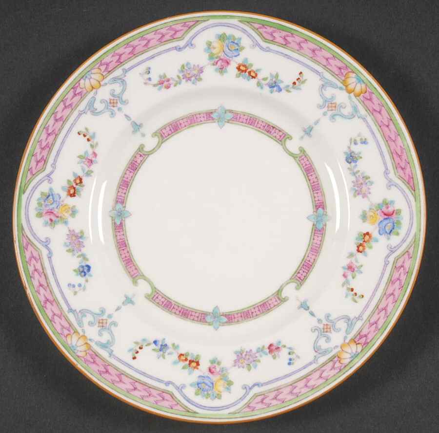 Ripon Pink Bread & Butter Plate by Minton-1