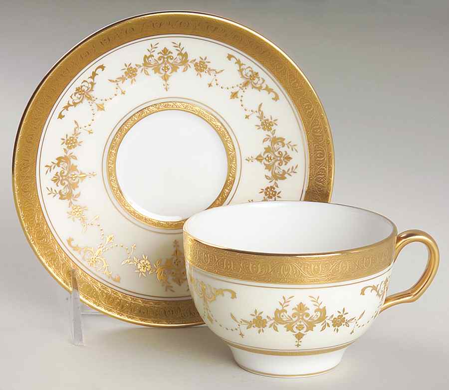 Riverton Flat Cup & Saucer Set by Minton-1