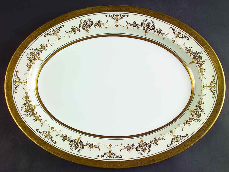 Riverton 16" Oval Serving Platter by Minton-1