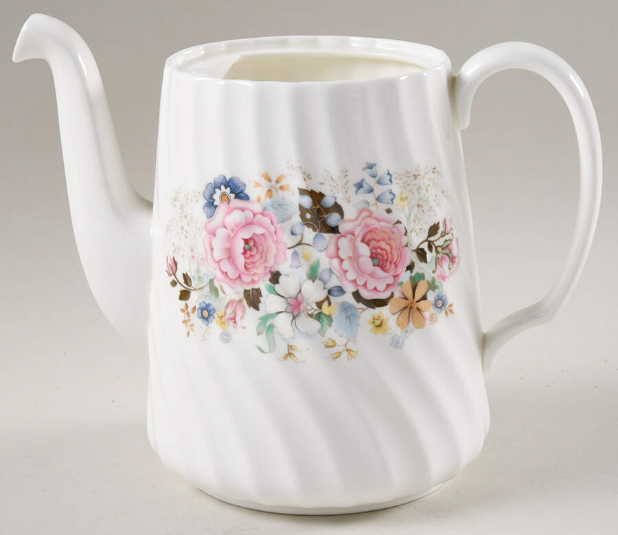 Rose Garland Coffee Pot No Lid by Minton-1