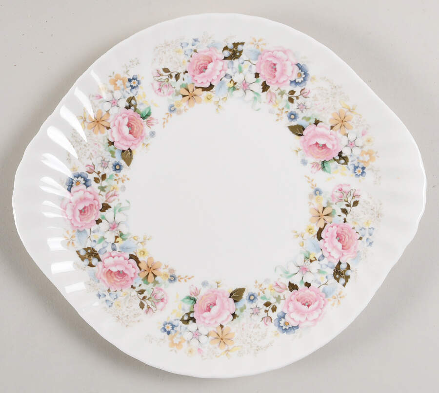 Rose Garland Handled Cake Plate by Minton-1