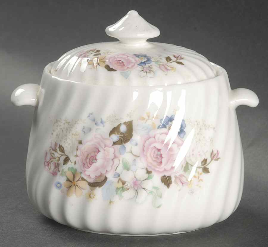 Rose Garland Sugar Bowl & Lid by Minton-1