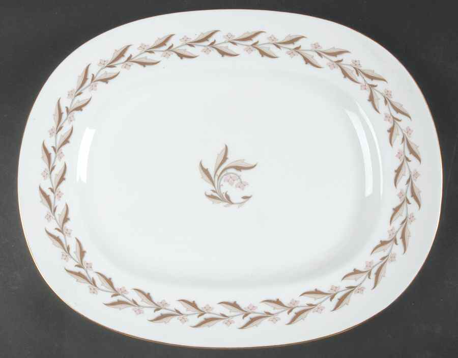 Rosewood 15" Oval Serving Platter by Minton-1