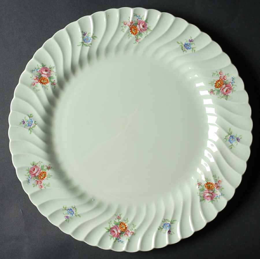 Rosetta Green 12" Chop Plate (Round Platter) by Minton-1