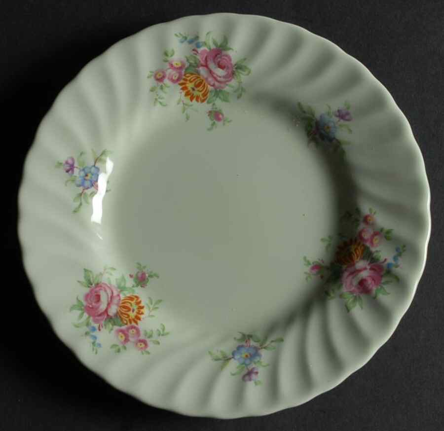 Rosetta Green Bread & Butter Plate by Minton-1