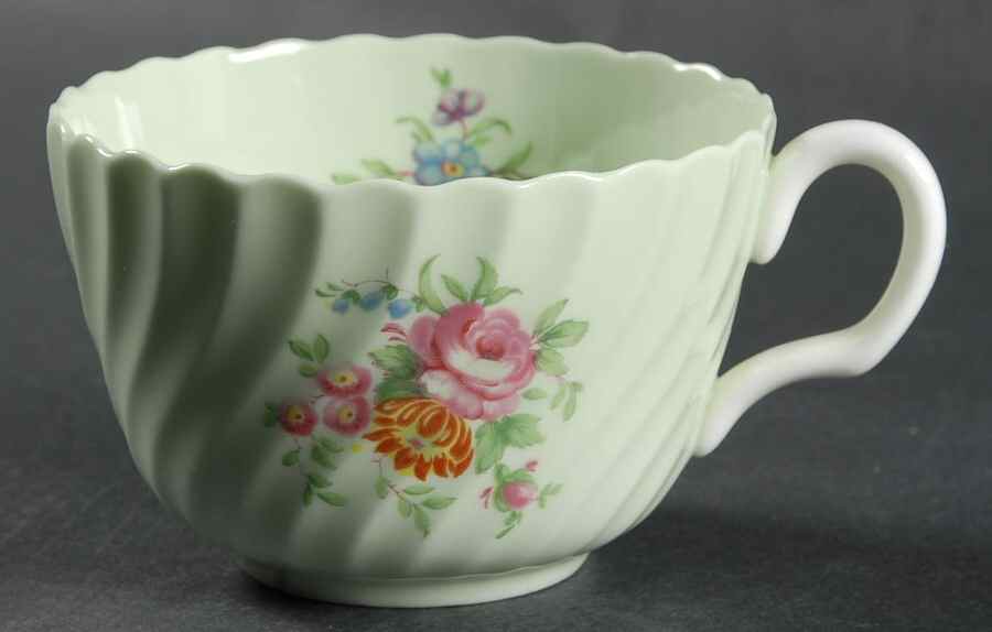 Rosetta Green Flat Cup by Minton-1