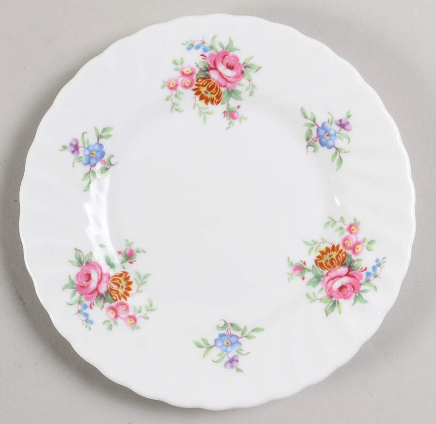 Rosetta White Bread & Butter Plate by Minton-1