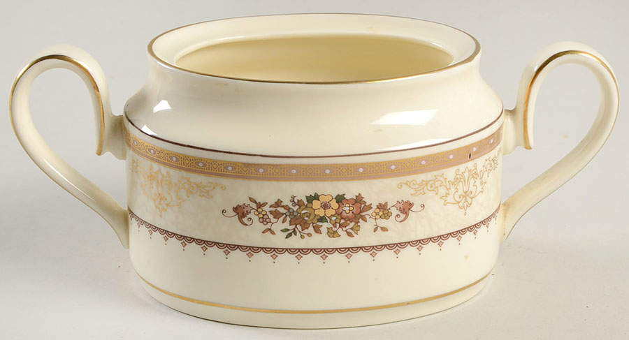 Roxburgh Brown Sugar Bowl No Lid by Minton-1