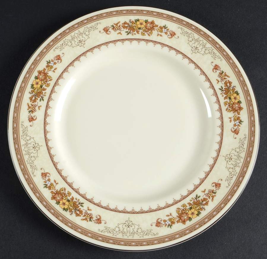 Roxburgh Brown Salad Plate by Minton-1