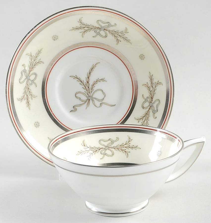 S108 Footed Cup & Saucer Set by Minton-1