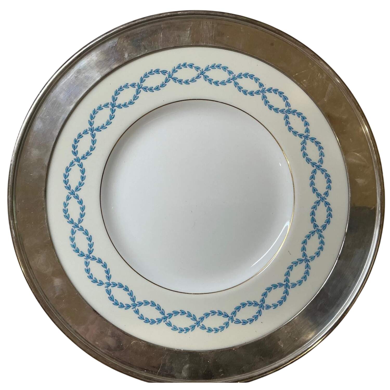 S244 Metal Rim Dinner Plate by Minton-1