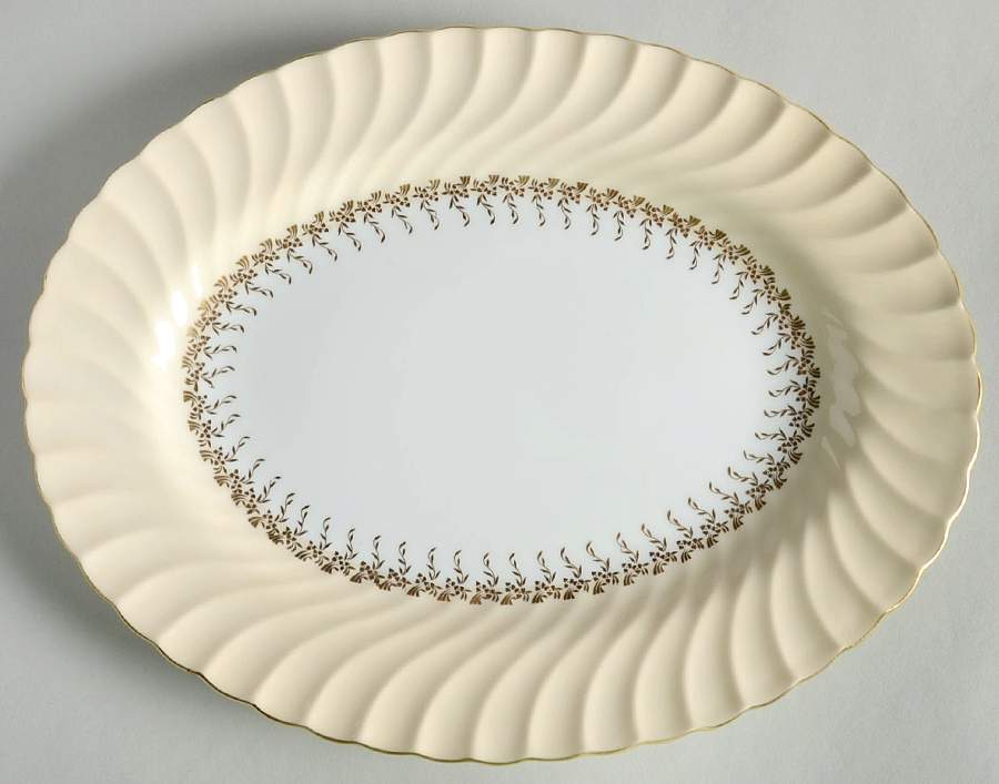 S443 10" Oval Serving Platter by Minton-1