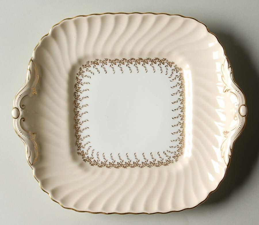 S443 Square Handled Cake Plate by Minton-1