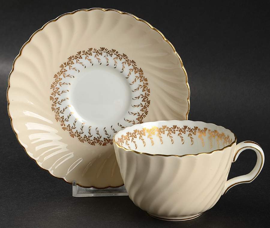 S443 Flat Cup & Saucer Set by Minton-1