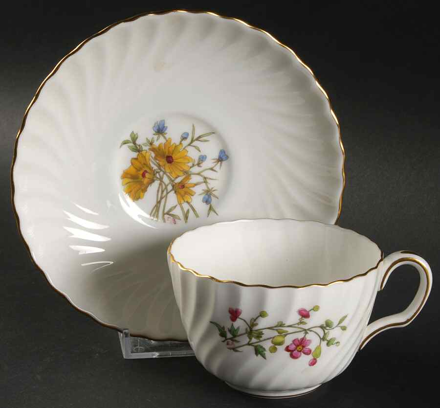 S500 Flat Cup & Saucer Set by Minton-1