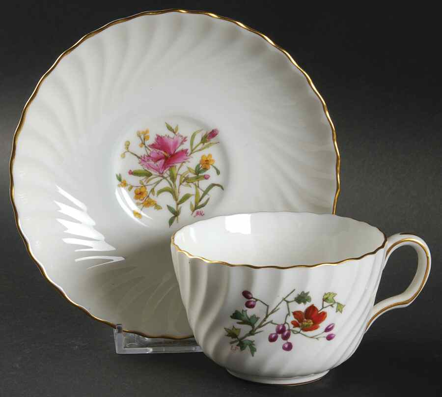 S500 Flat Cup & Saucer Set by Minton-1