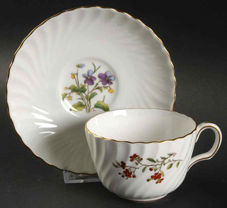 S500 Flat Cup & Saucer Set by Minton-1