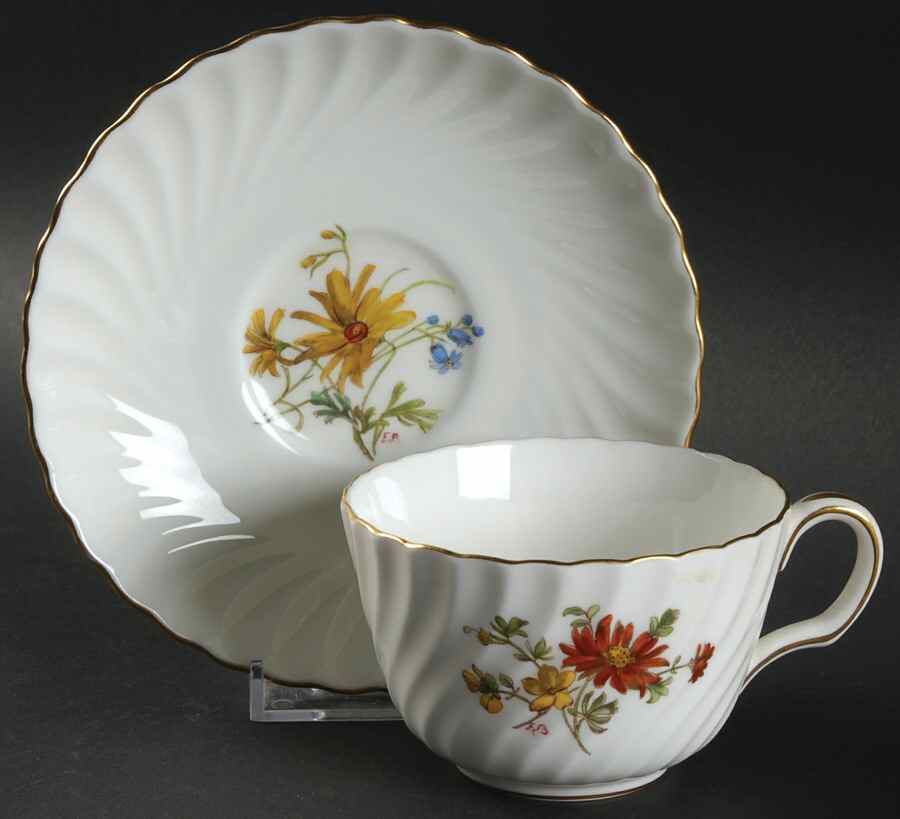 S500 Flat Cup & Saucer Set by Minton-1