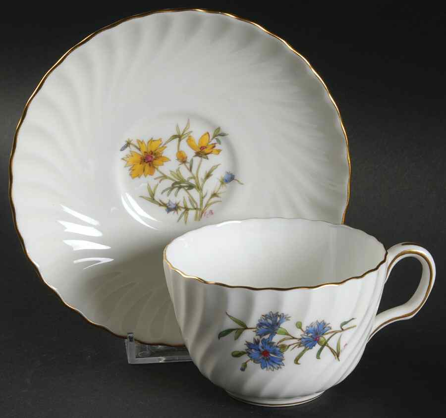 S500 Flat Cup & Saucer Set by Minton-1