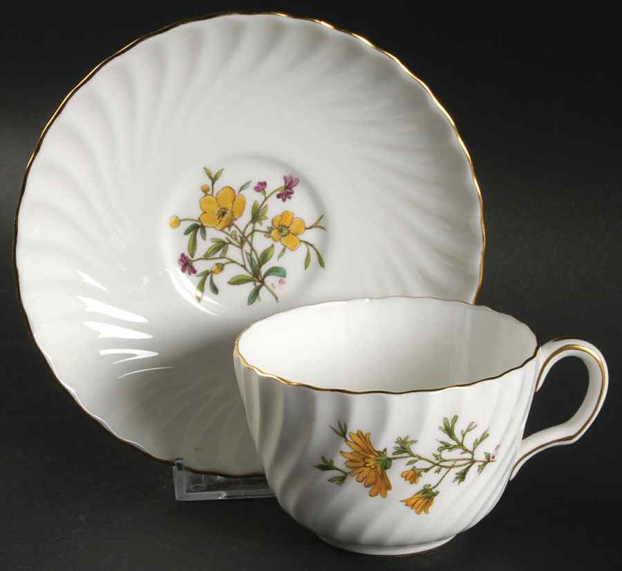 S500 Flat Cup & Saucer Set by Minton-1