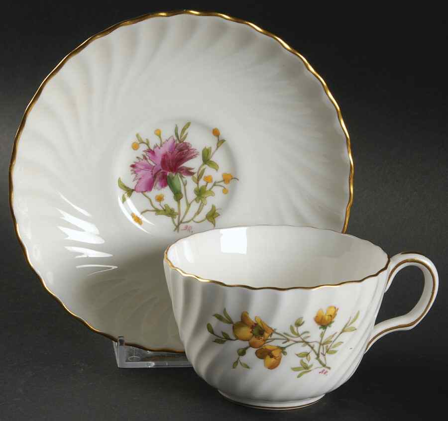 S500 Flat Cup & Saucer Set by Minton-1