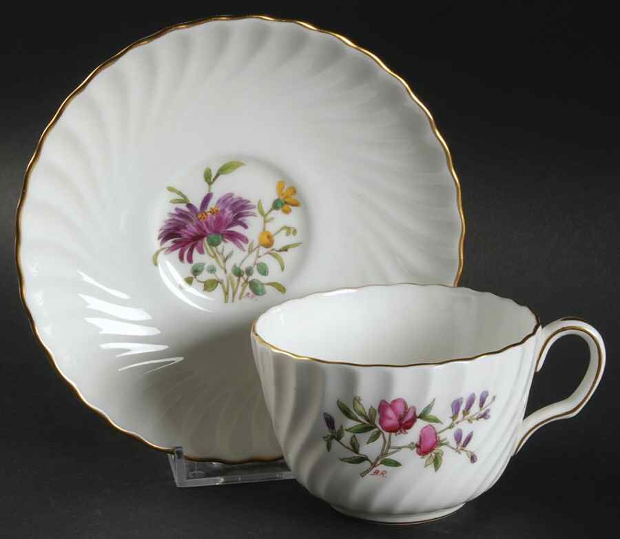 S500 Flat Cup & Saucer Set by Minton-1