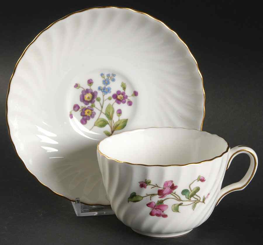 S500 Flat Cup & Saucer Set by Minton-1