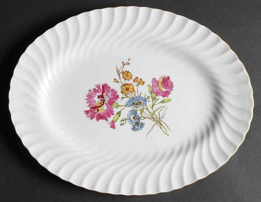 S500 12" Oval Serving Platter by Minton-1