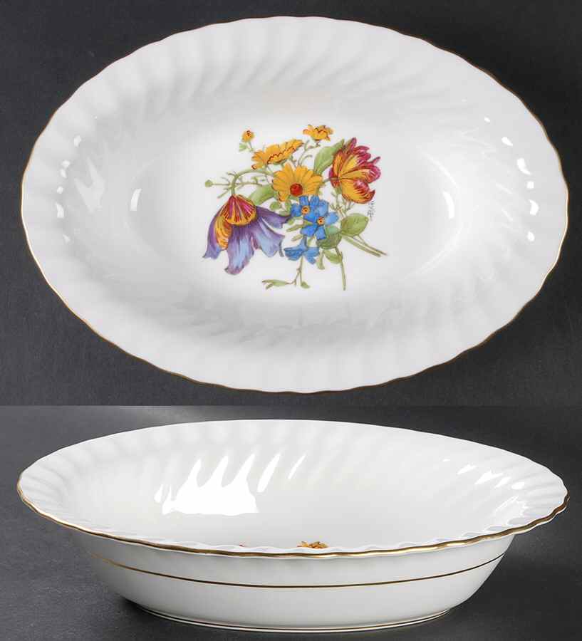 S500 10" Oval Vegetable Bowl by Minton-1